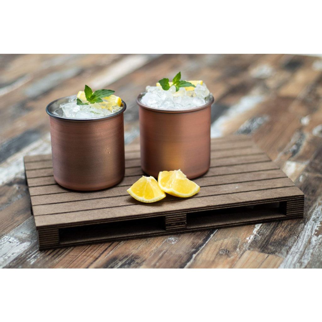 2ER SET COCKTAILBECHER MOSCOW MULE - 450 ml, Kupferoptik Antik