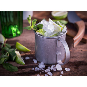 4ER SET COCKTAILBECHER MOSCOW MULE - 450 ml, Edelstahl Antik