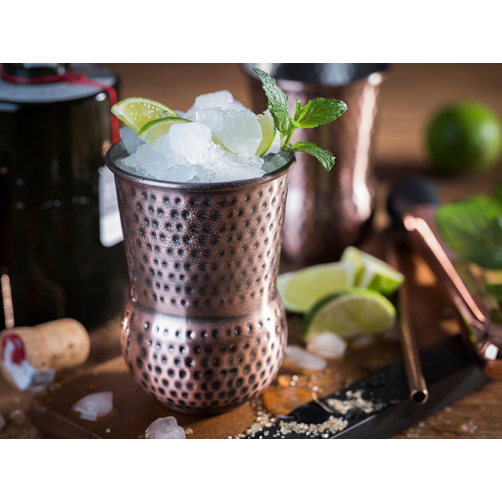 2er Set Cocktailbecher Julep Mug - Kupferoptik, Antik