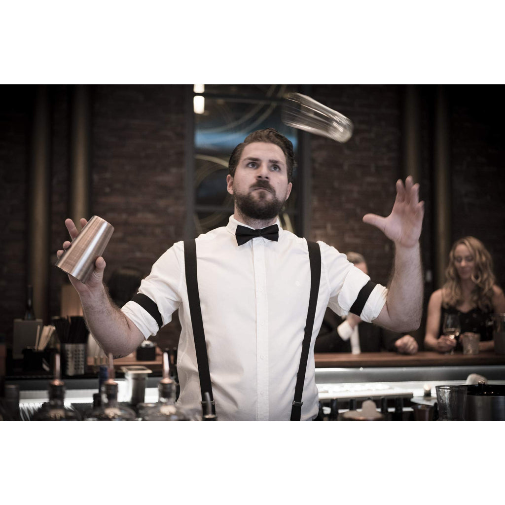 BOSTON SHAKER MIT GLAS - Edelstahl Antik