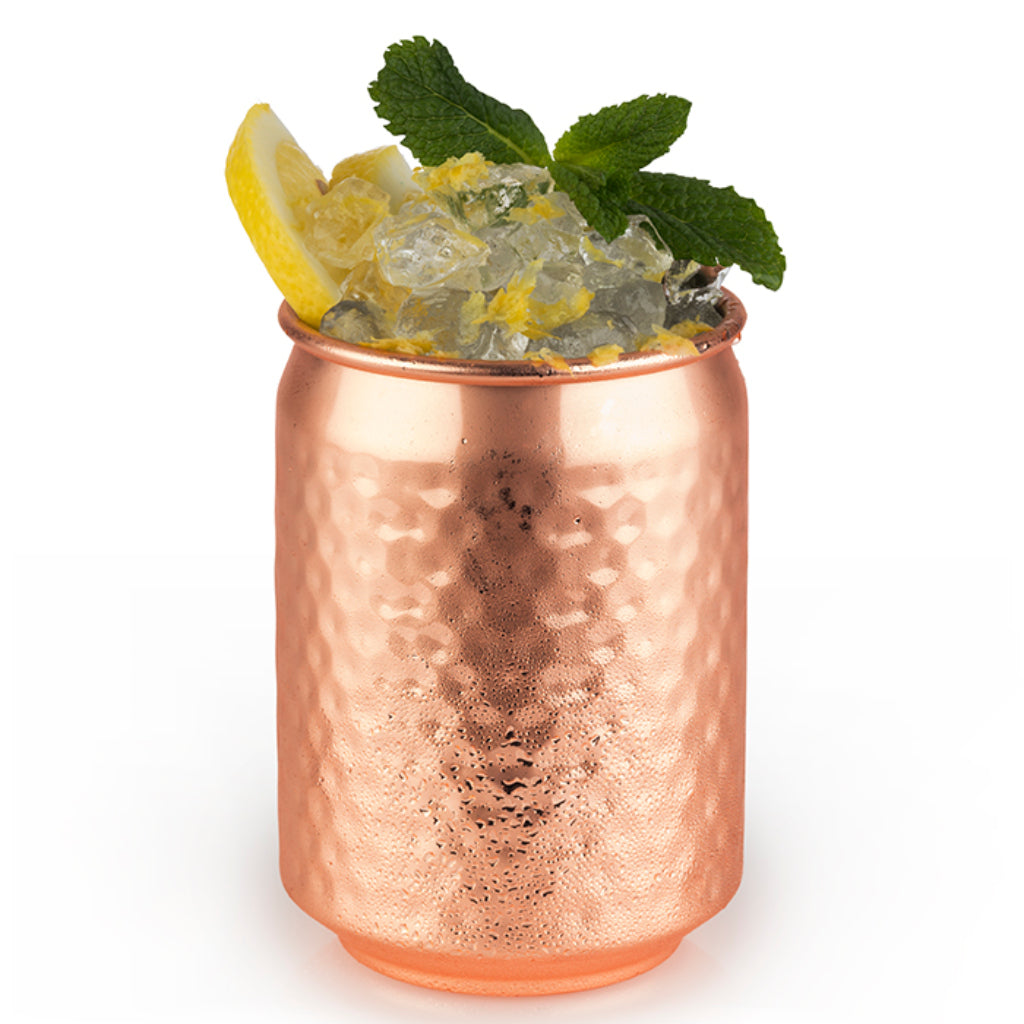 4ER SET COCKTAIL CAN BECHER - Kupferoptik Gehämmert