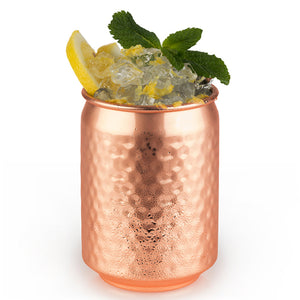 4ER SET COCKTAIL CAN BECHER - Kupferoptik Gehämmert