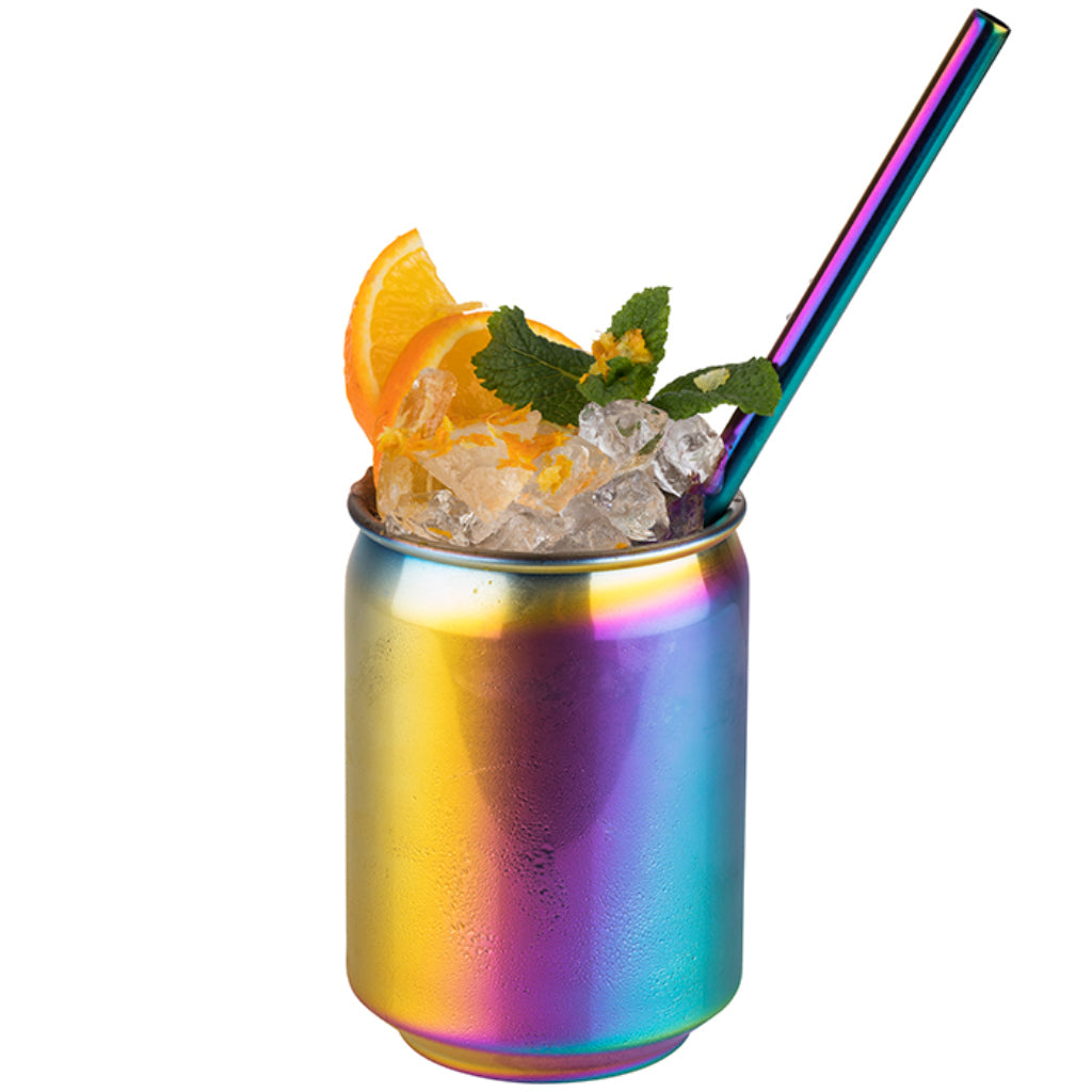 4ER SET COCKTAIL CAN BECHER - Regenbogenlook
